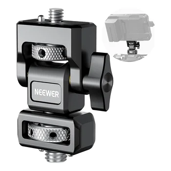NEEWER Adjustable Tilt Damping Camera Monitor Mount With Cold Shoe Anti Twist 1/4" Screw for 5" & 7" Field Monitor