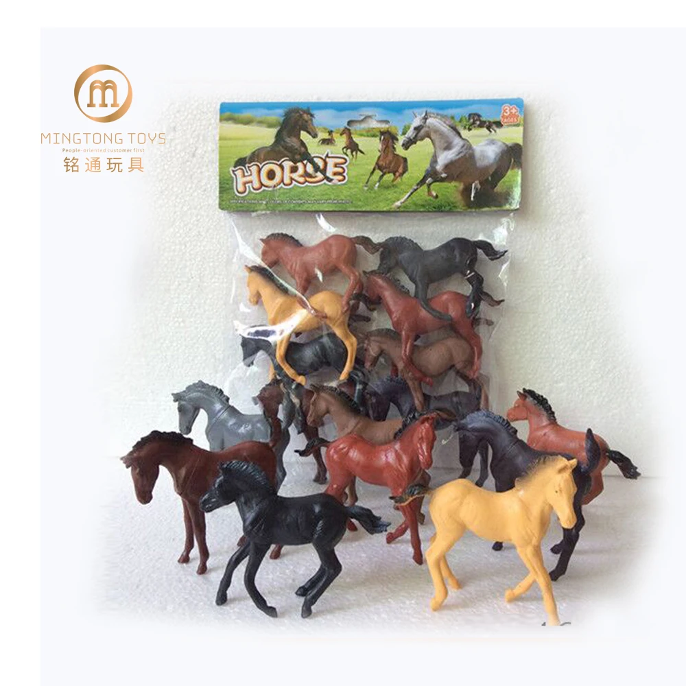 4-8 pces grandes figuras de cavalo de plástico brinquedos