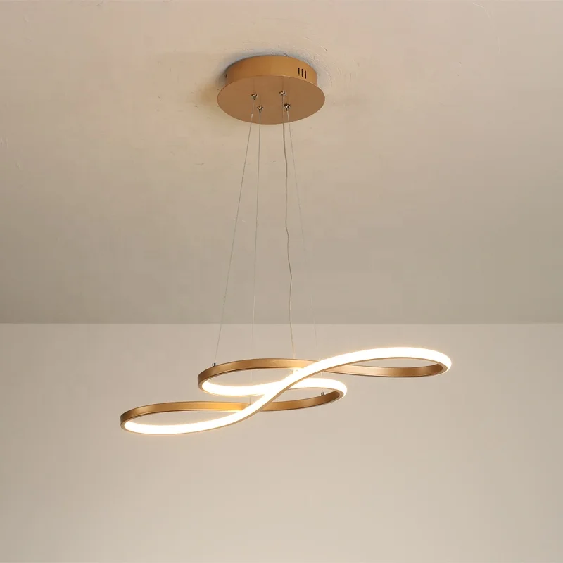 Lampadario Moderno A Cristalli LED Dimmerabile 70W – Telecomando E App – Oro 81 Cm - 2