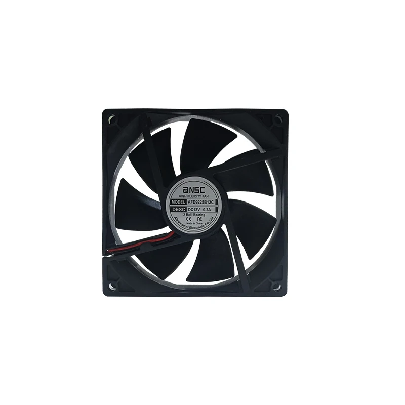 High Speed 12v 24v axial flow 92x92x25mm 9025 DC 92mm 9225 3.6 inch plastic axial fan blades exhaust cooling fan