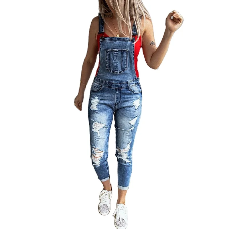 Jeans Jumpsuit Women's Casual Slim Fit 