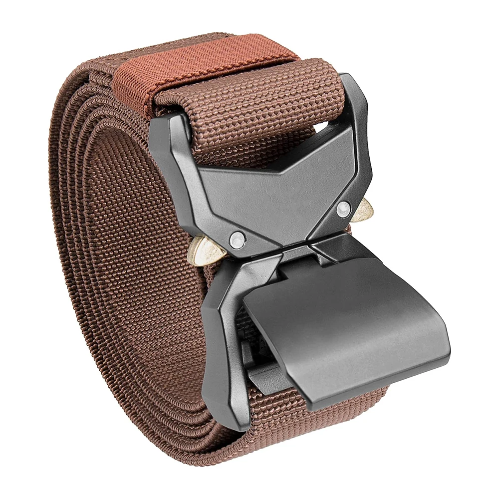 Sports Training Tactical Hiking Rigger Nylon Web Work Belt with Heavy Duty Quick Release Buckle Tactical Belt