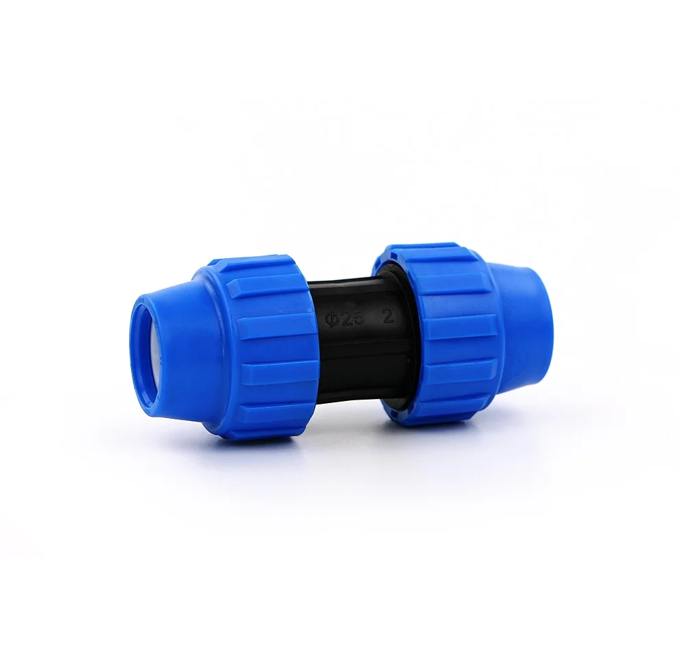LDPE HDPE Pipe PN16 Compression Fittings Plastic Pipe Fittings