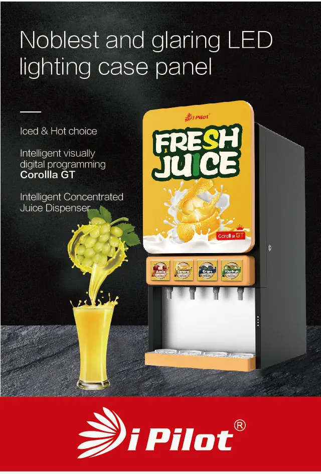 Self Service Fruit Juice Digital Visual Programming Drink Dispenser