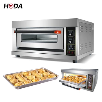 China Cheap Home Used Mini Small One Layer 1 Tray Single Deck Oven Bakery Phase Sale Cake Bread Baking Pizza Electric Deck Oven