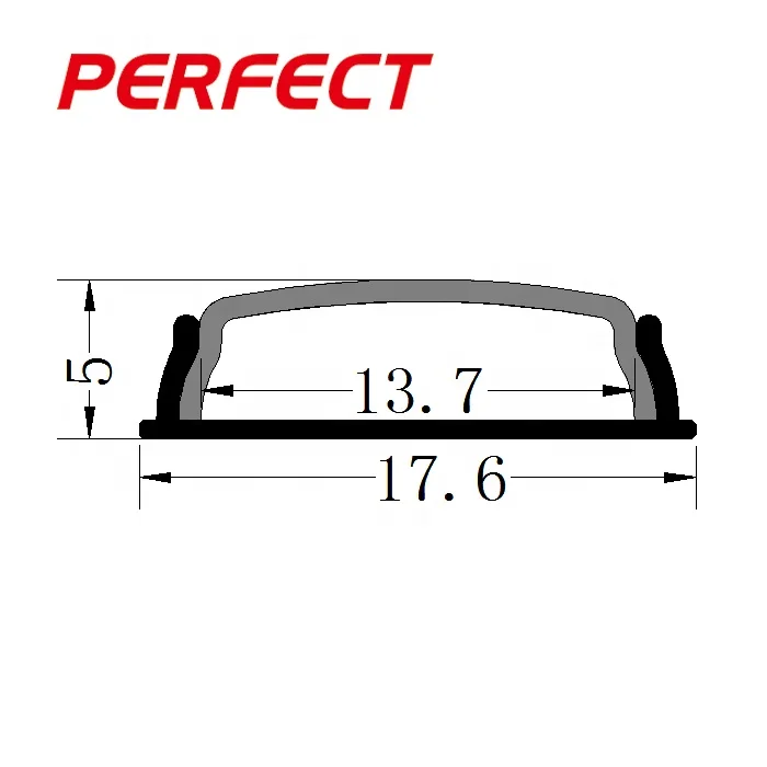 Bendable Led Aluminum Profile for Thin 18*6mm Led Strip Recessed Aluminum Channel for Flexible Led Profile Bendable