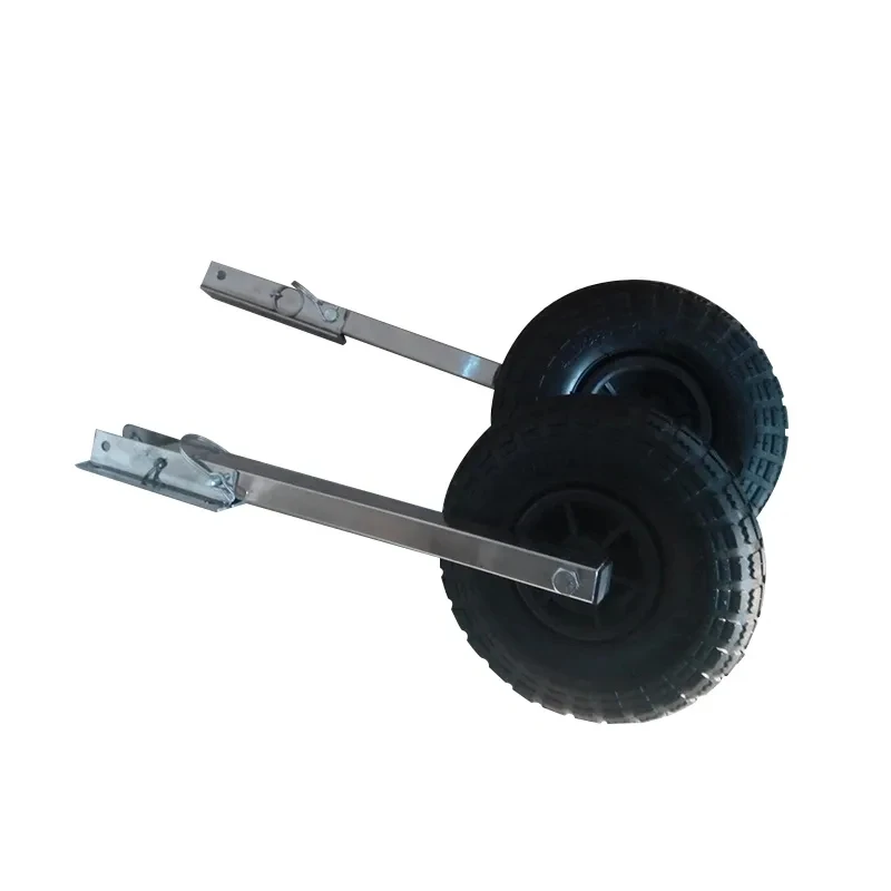 Roues De Lancement Pliable Inox Pour Bateau Pneumatique – Moteur Hors-Bord, 260 Mm