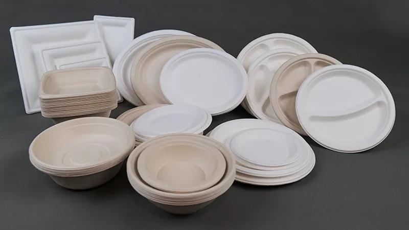 Eco-friendly Food Packaging Bagasse Lunch Boxes Biodegradable Sugarcane ...