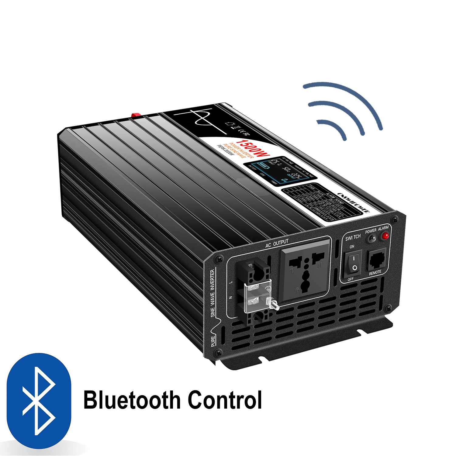 Inverter Onda Sinusoidale Pura 1500W 24V A 120V - Per Sistemi Solari, Off-grid, Prese USA, Protezioni Integrate - Foto 2