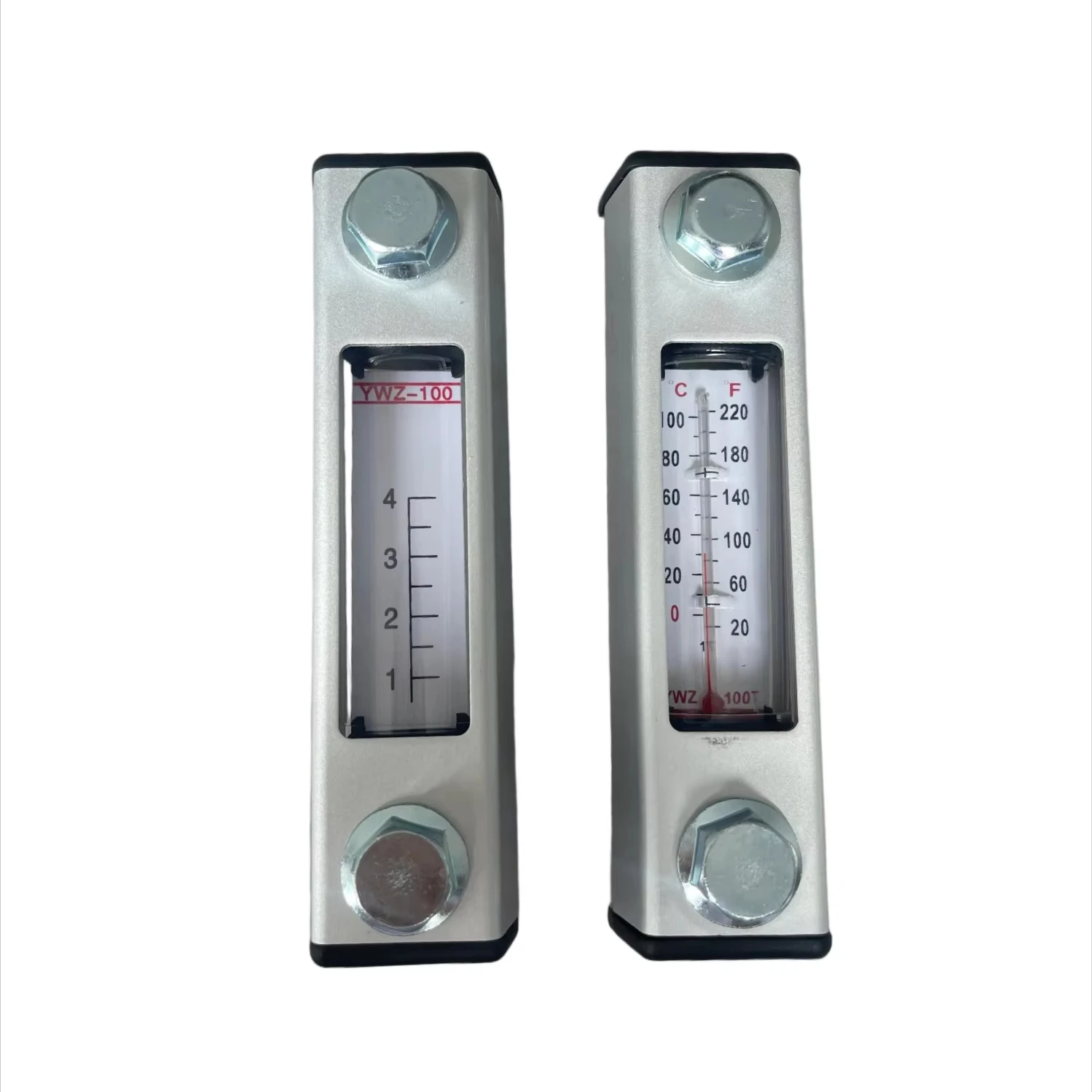 YWZ-100 Liquid Level Gauge Aluminum Glass Material Hydraulic Oil Level