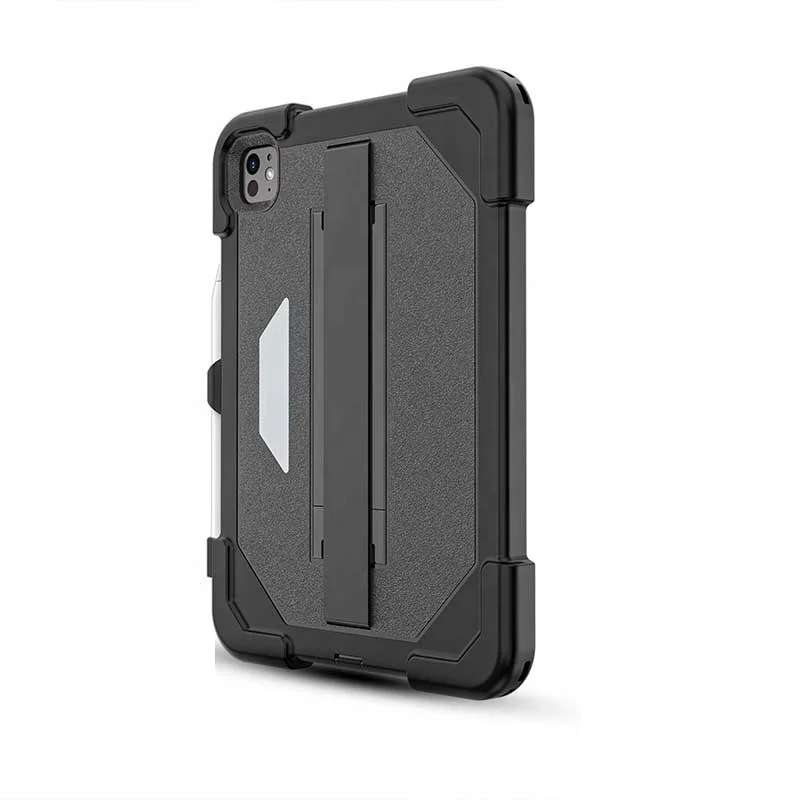 Laudtec Rugged Heavy Duty Shockproof Cover Case With Kickstand And Hand Strap For Ipad Air 11 13 10.2