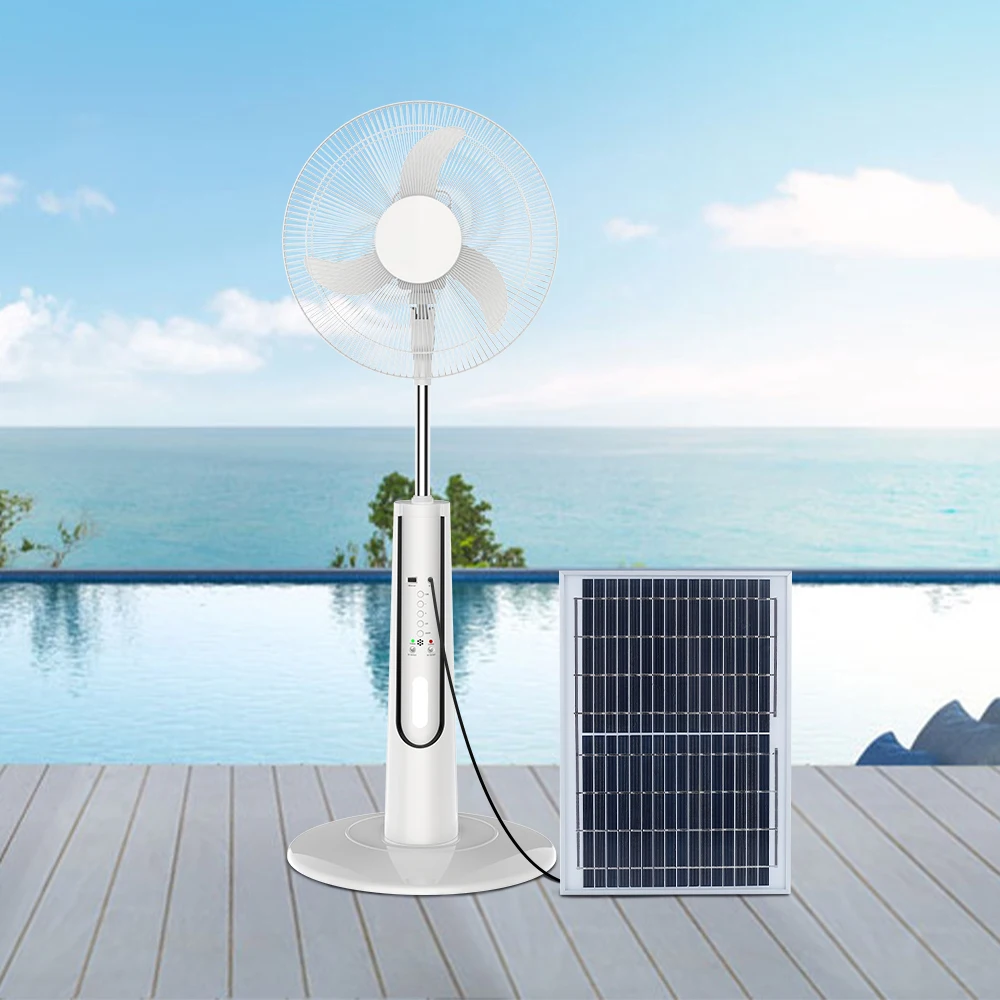 New Arrival Remote Control 16 Inch 18 Inch Rechargeable Solar Powered Electric Fan With Solar Panel