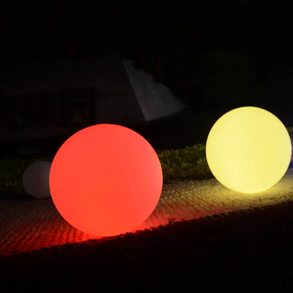 Led Ball Rechargeable Waterproof Outdoor Large Plastic Illuminated Led Light Ball  LED Light