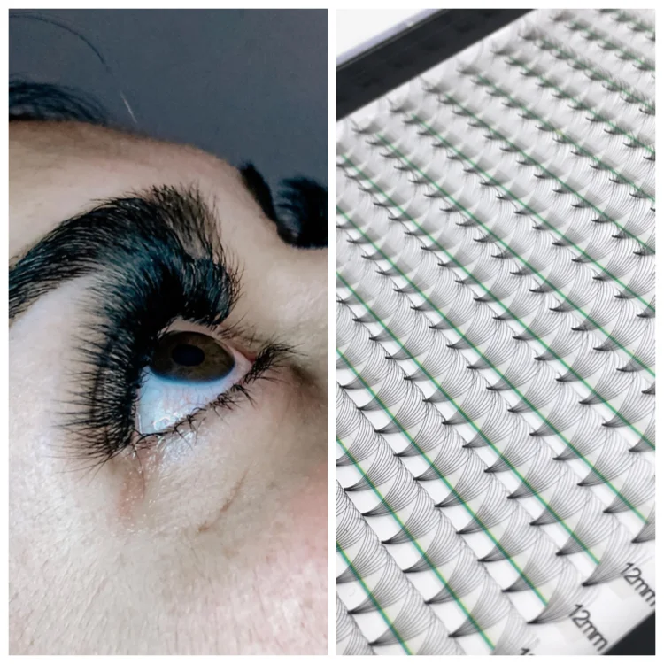 
 Lashes3d оптовый поставщик шелковые ресницы свет. 05 d завитки 10d предварительно fanned объемные ресницы  