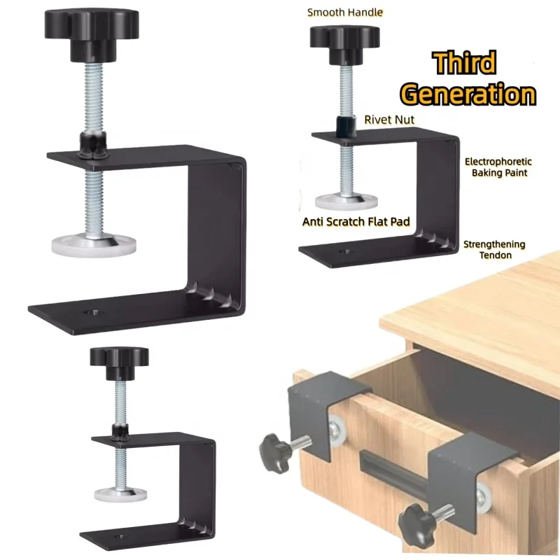 Drawer Fixing Clamp Smooth Mounting Clip Auxiliary Installation Cold Rolled Steel Tool