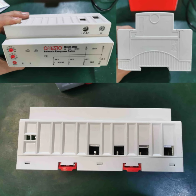Onesto Dual Power Automatic Changeover Switch 63A Automatic Changeover Switch 1P+N Generator Transfer Switch