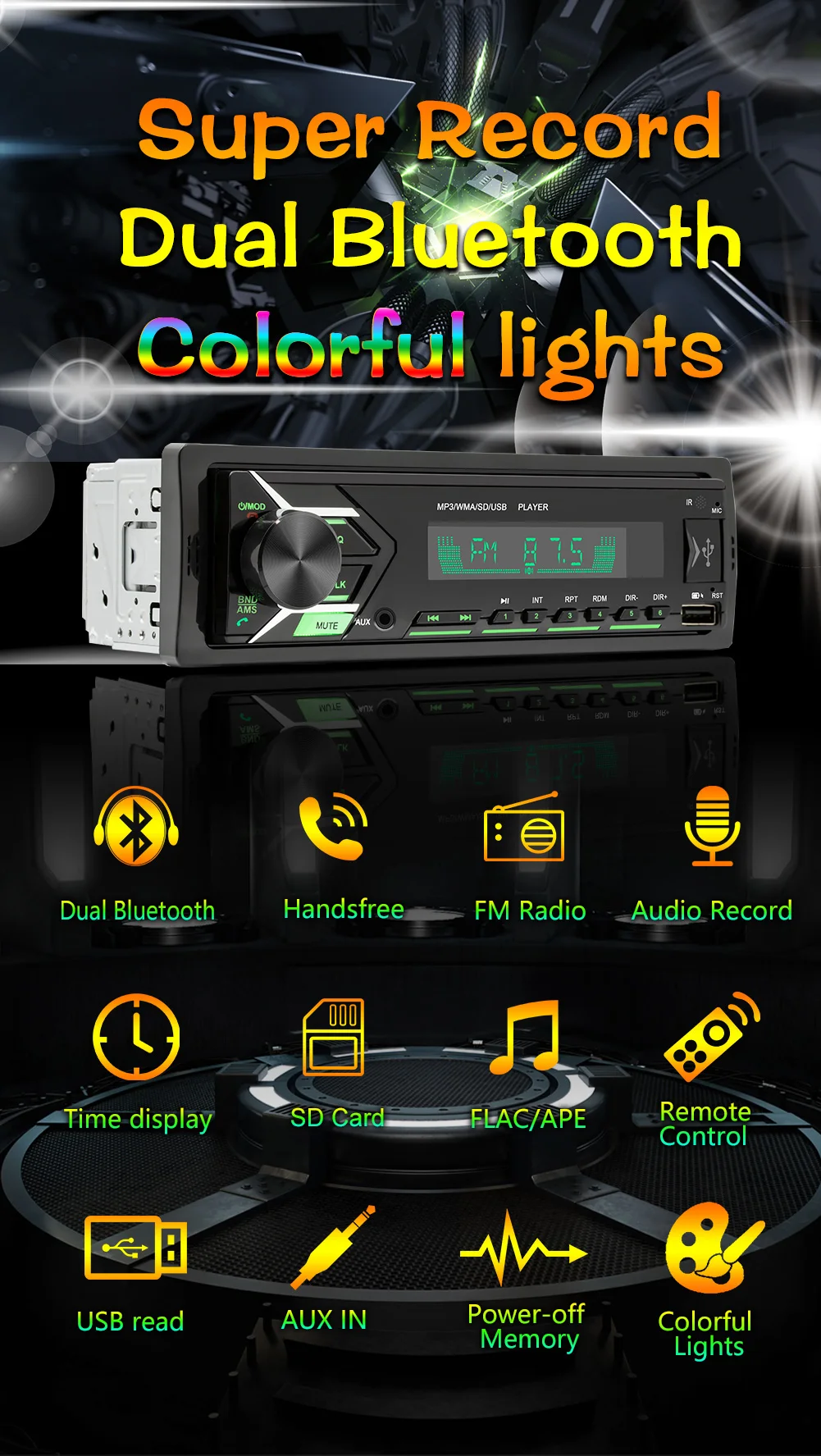 car audio and lighting