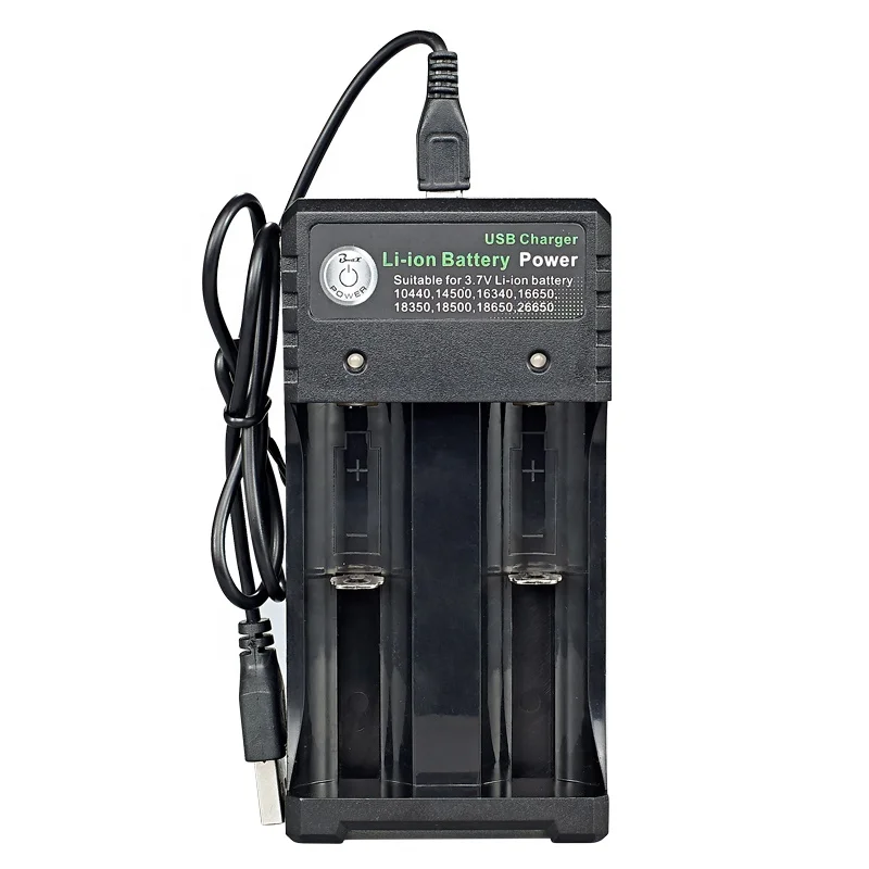 3.7V 18650 Chargeur Li-ion Batterie USB Charge Indépendante Portable 18350  16340 14500 Chargeur de Batterie 