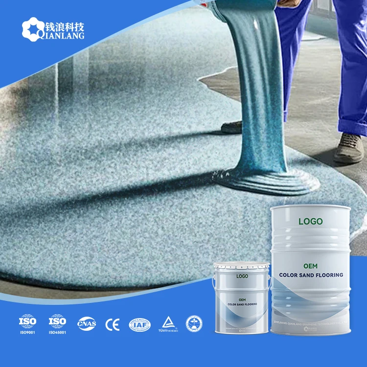 Professional Manufacturer Fast-Drying Scratch Resistant Floor Painting Long-Lasting Sand Colored Epoxy Floor Coating Concrete