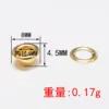 4mm rounded eyelet gold