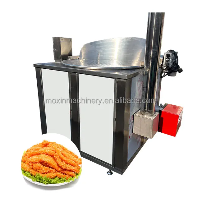 Gas Type Large Deep Fryer Machine Pringles Potato Chips Batch Fryer Machine