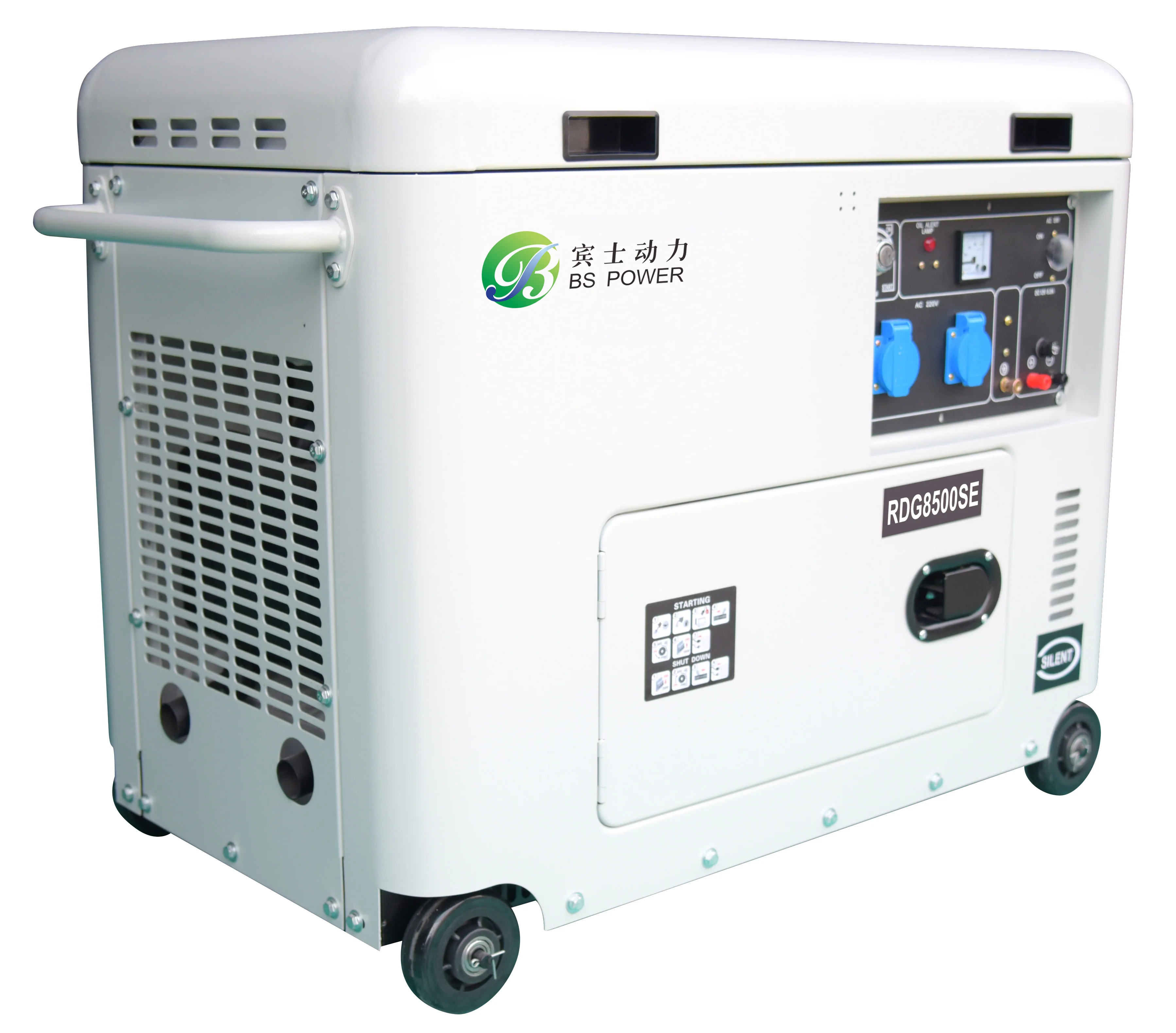 7KW Mobile Diesel Generators Trailer Small Generator in Factory Price
