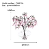 Artificial Chinese Lantern Plant With Glass Vase - FYA0126