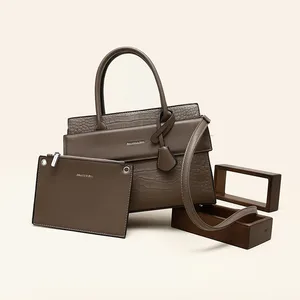 Kalanta 2026 Large Tote Bags 2 Pieces Set Handbags with Wallets 1 Set Shoulder Bags for Office Lady Purses for Women Tote Bag