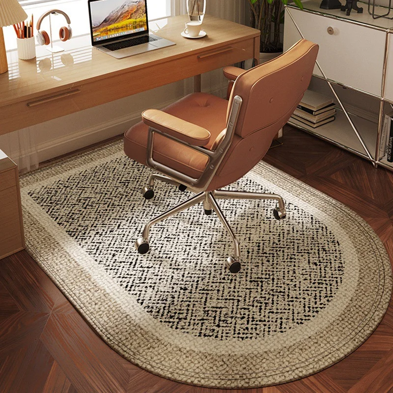 Non-slip Home Office Oval Chair Mat for Wood Floor Protection