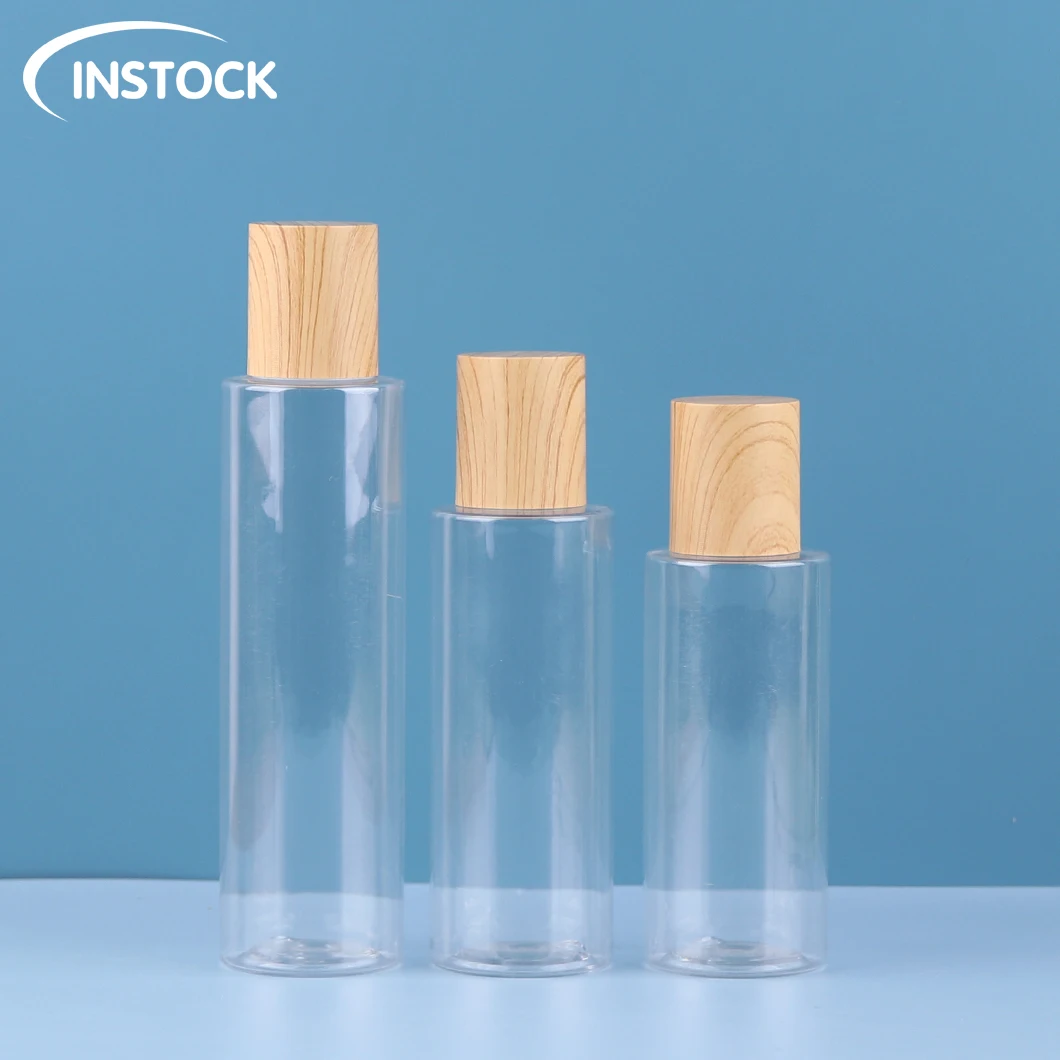 Stock Skincare Serums Lotion Toner Bottle 100/120/150ml PET Cleansing Lotion Essence Bottle