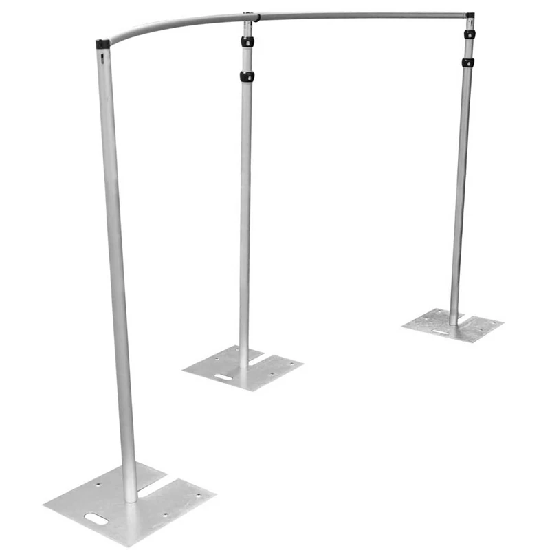 Topfinger 3-PIECE ADJUSTABLE UPRIGHT W/SLIP-LOCK (6FT-14FT)cheap Wedding Pipe Without Drape Wholesale Alternatives Backdrop
