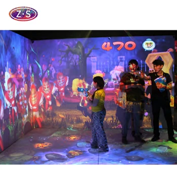 AR Interactive Throw Ball Games Large Wall Mapping Projection for Amusement Park