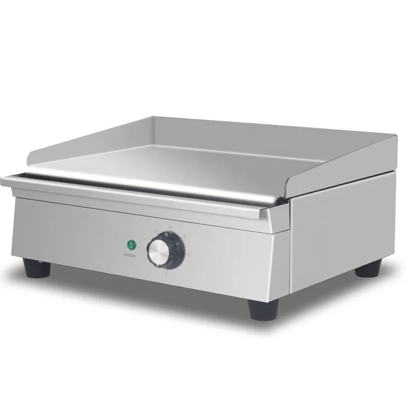 Плоская пластина из нержавеющей стали Легкая очистка барбекю электрический гриль