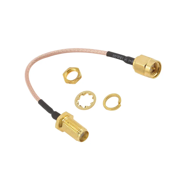 مصنع OEM RF كابل قفزة هوائي مع تجميع SMA متصل RF كابل Coaxial 50ohm RG178 RG179