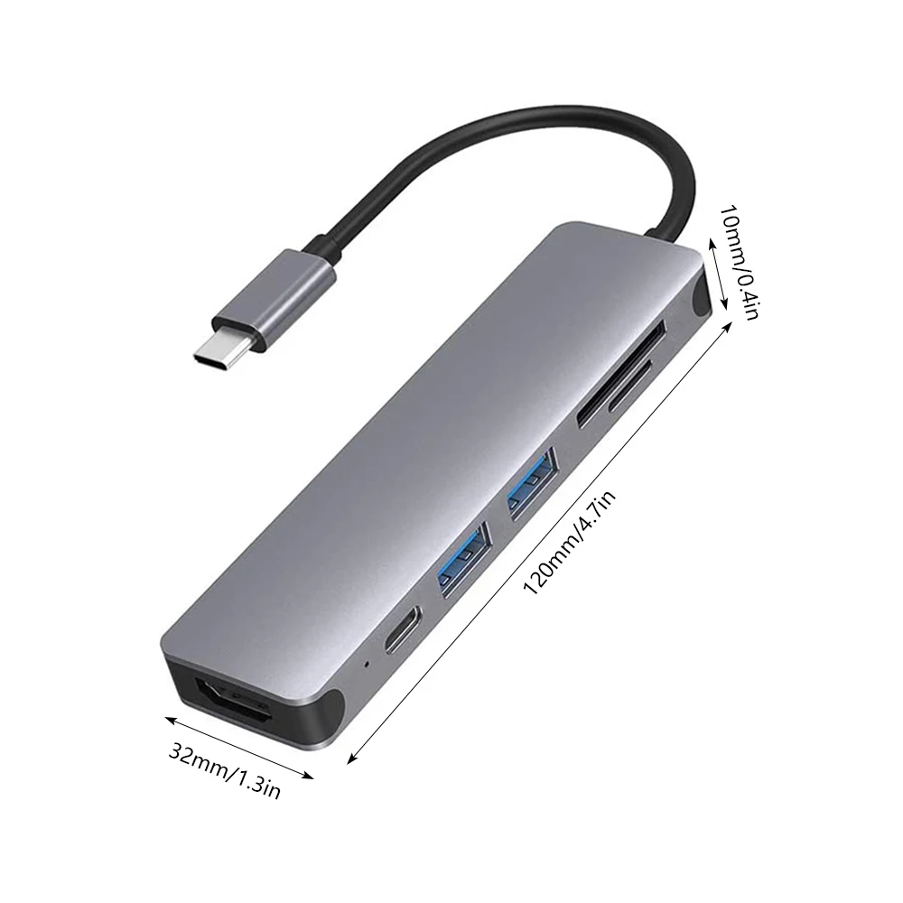 Usb c  Hub 3.0  6 in 1  Type c Hub Micro ipad   Power Hub Car  Laptop Stand with USB  PD SD Reader All in One for PC Computer a