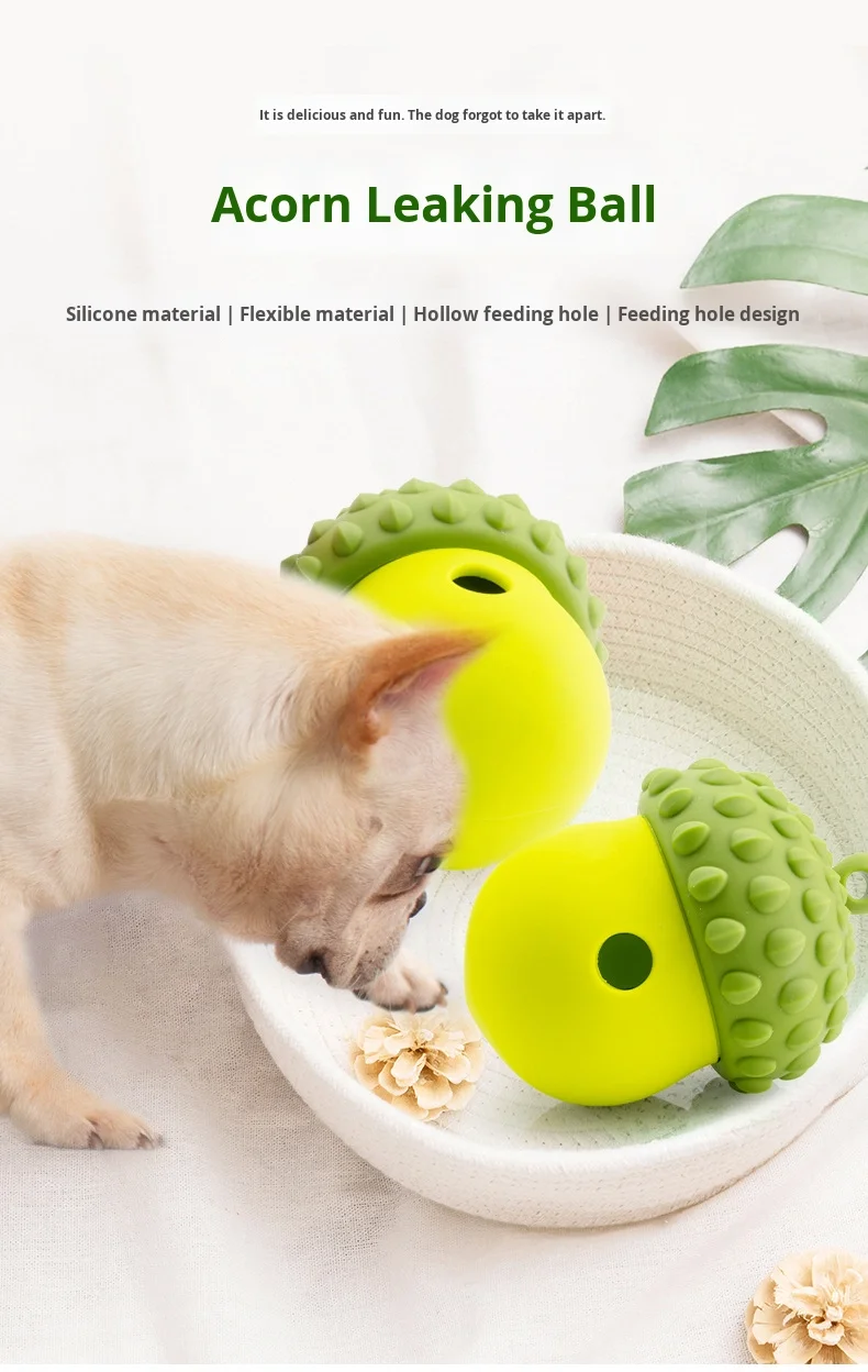 Silicone Slow Food Dispenser for Dogs and Cats Leak-Proof Puzzle Pet Chew Toy Bite and Teeth Grinding Resistant Toy details