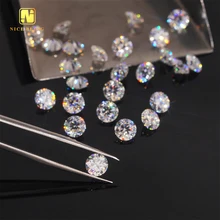 Cheapest Price Low MOQ Melee VVS Moissanite Diamond Small Size Round Brilliant Cut Loose Diamond Stones For Jewelry Making