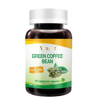 OEM/ODM Vegan Weight Loss Green Coffee Bean Extract Capsules Boost Metabolism Promote Digestion Green Coffee Bean Capsules