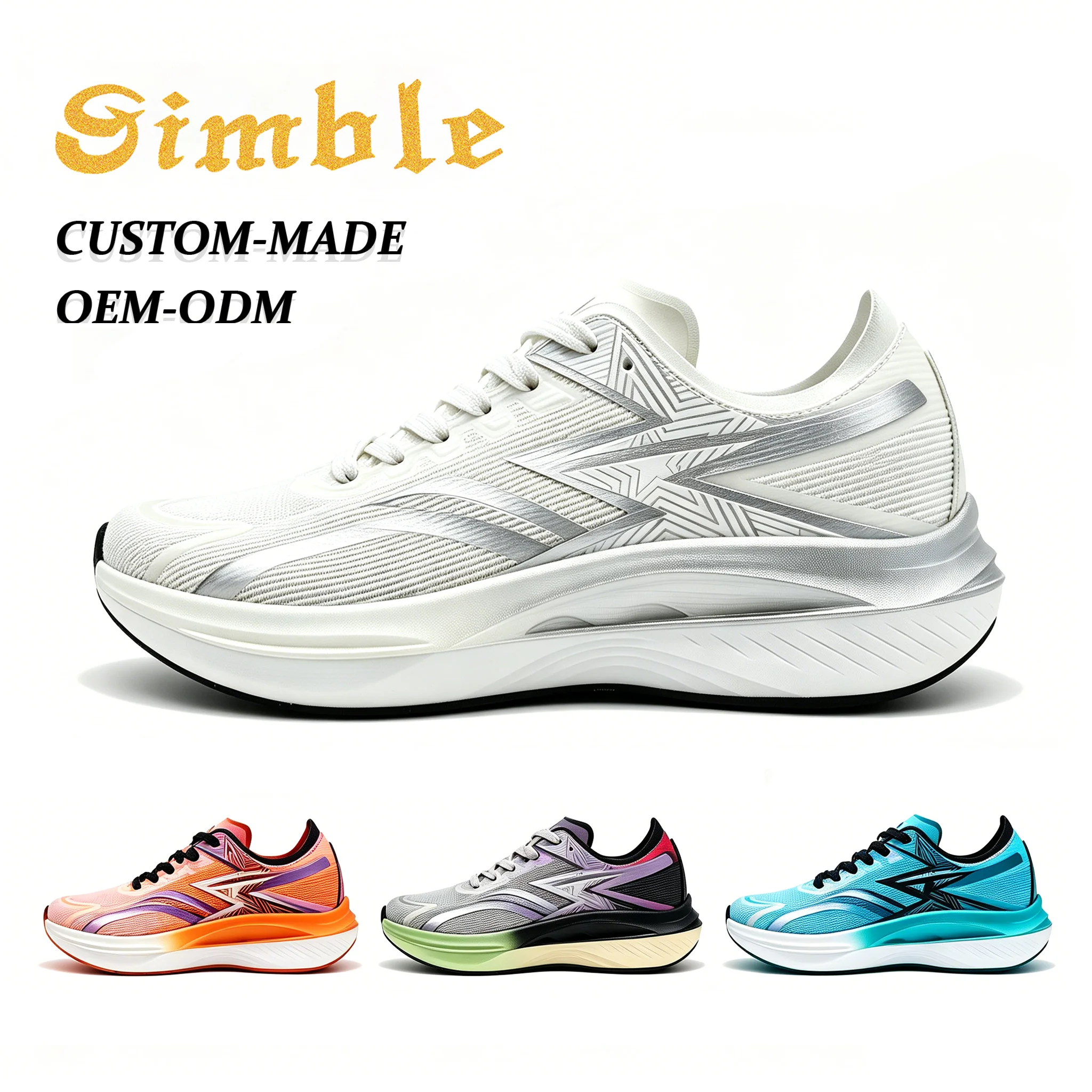 Factory Customized Unisex Casual Sport Shoes Design Breathable Mesh Rubber Patch Running Shoes Sneakers