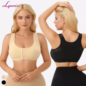 Mesh Fabric Shockproof Fitness Vest Shapewear Post Surgery Compression Bra Top Body Shaper for Women