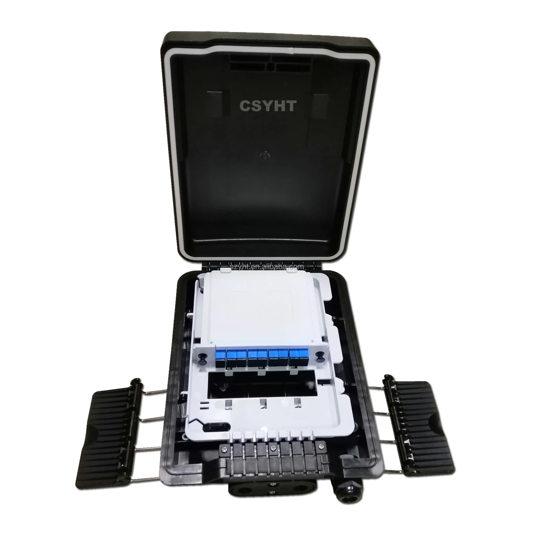 CTO cajas 1x8 NAP ftth terminal box ODB 8 core Outdoor Optical Distribution Box IP65 Black Fiber Nap Box Fiber Home