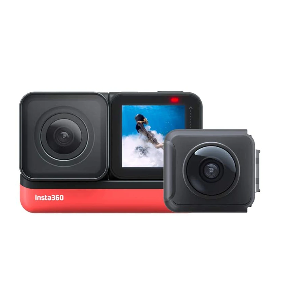 Экшн-камера Insta360 ONE R Twin Edition, 4K, широкоугольная, 60 кадров/с, Super 5,7 K, двойной объектив 360