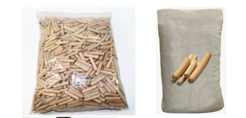 Furniture Hardware Round Wood Connector Threaded Wooden Dowel Rod