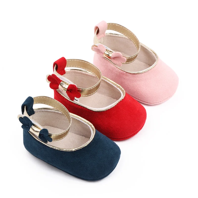 Wholesale Soft Sole Indoor Baby Newborn Infant Baby Girl Shoes 0-18 Months
