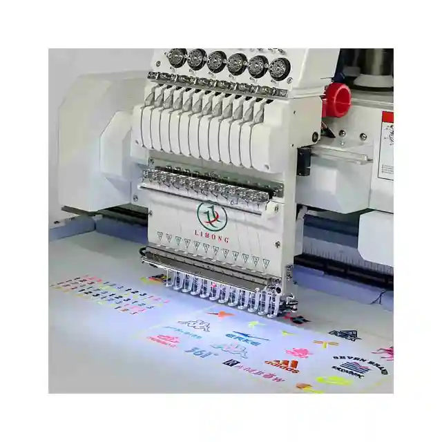 Lihong 1200 Rpm Computerized Sequin Mixed Embroidery Machine