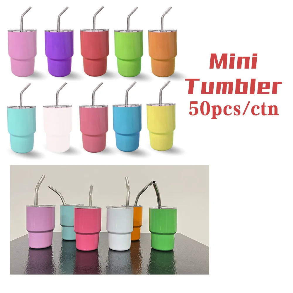 Usa Hot Sale 2oz 3oz Mini Sublimation Tumbler Vacuum Stainless Steel Cup Double Wall Mini