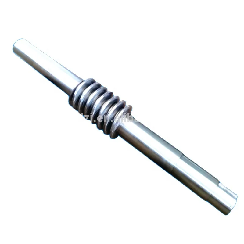 2000MM 42CrMo4 Steel Large Forging Long Worm Gear Shaft