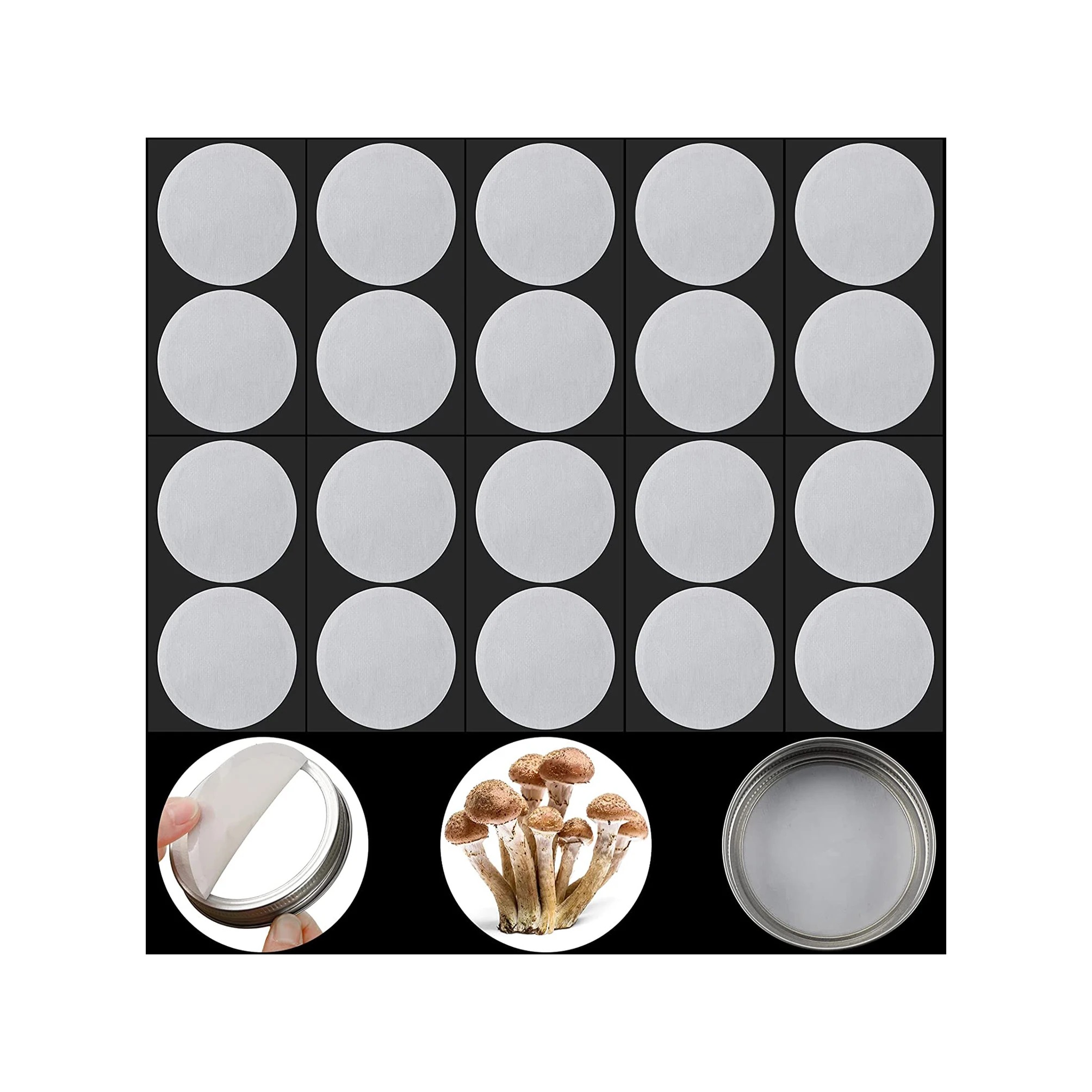 Synthetic Filter Paper Stickers 0.3 Disc Wide Mouth Filter Paper