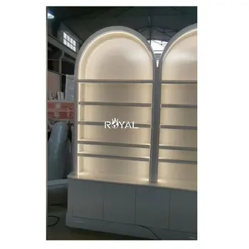 Nail Shop Design Cabinet for Nail Polish Wall Nail Polish Display Spa Cabinet Furniture