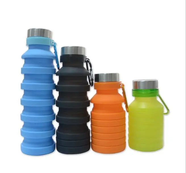 Custom Logo Collapsible Silicone Lightweight Foldable Reusable Roll up Water  Bottle for Travel - China Silicone Water Bottles and Collapsible Water  Bottle price